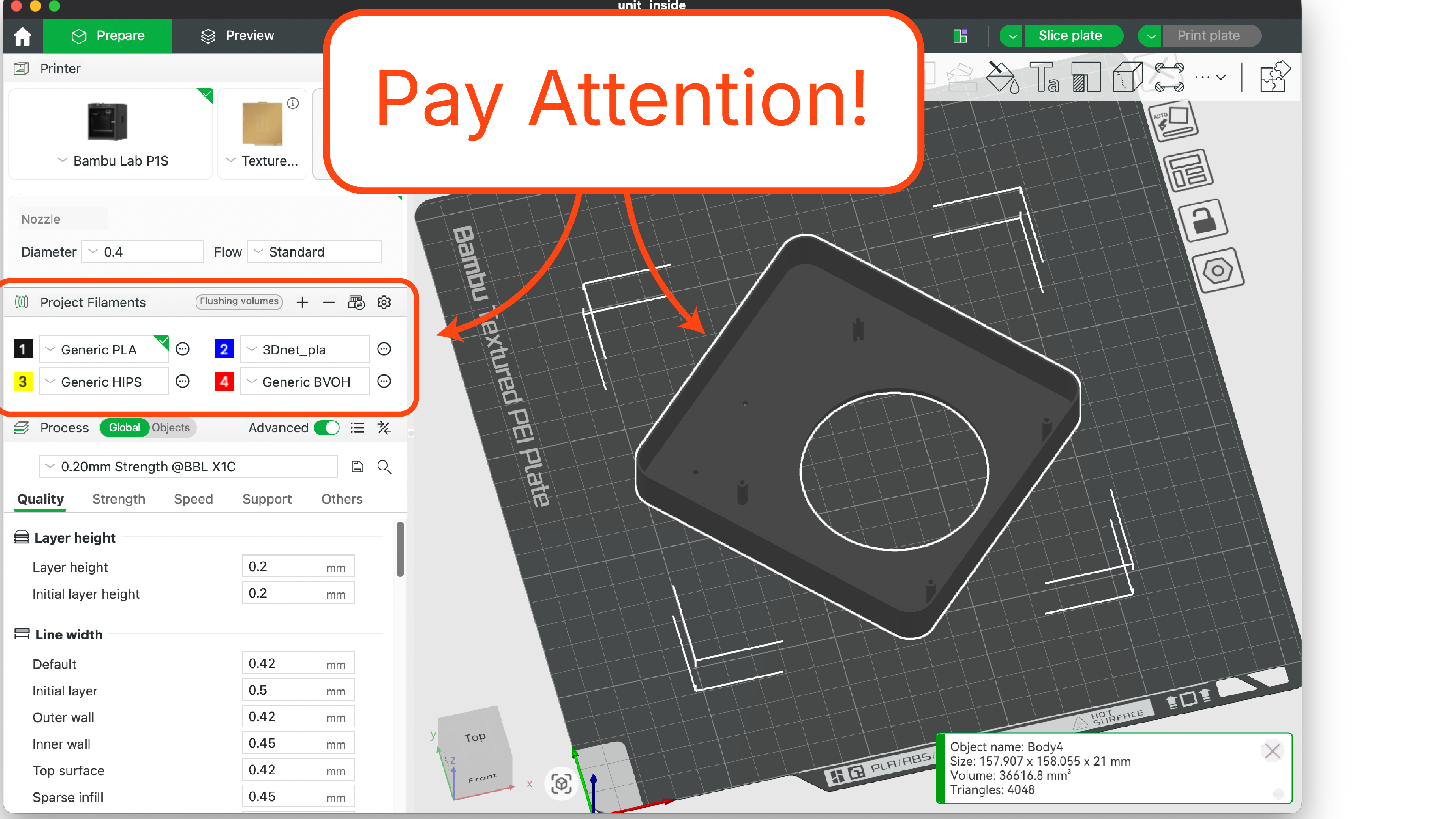 Pay extra attention to the material mapping in the slicer vs the material loaded in the machine. Check both before printing and ensure that the material you are using in the Slicer is the same on the printer you are using.