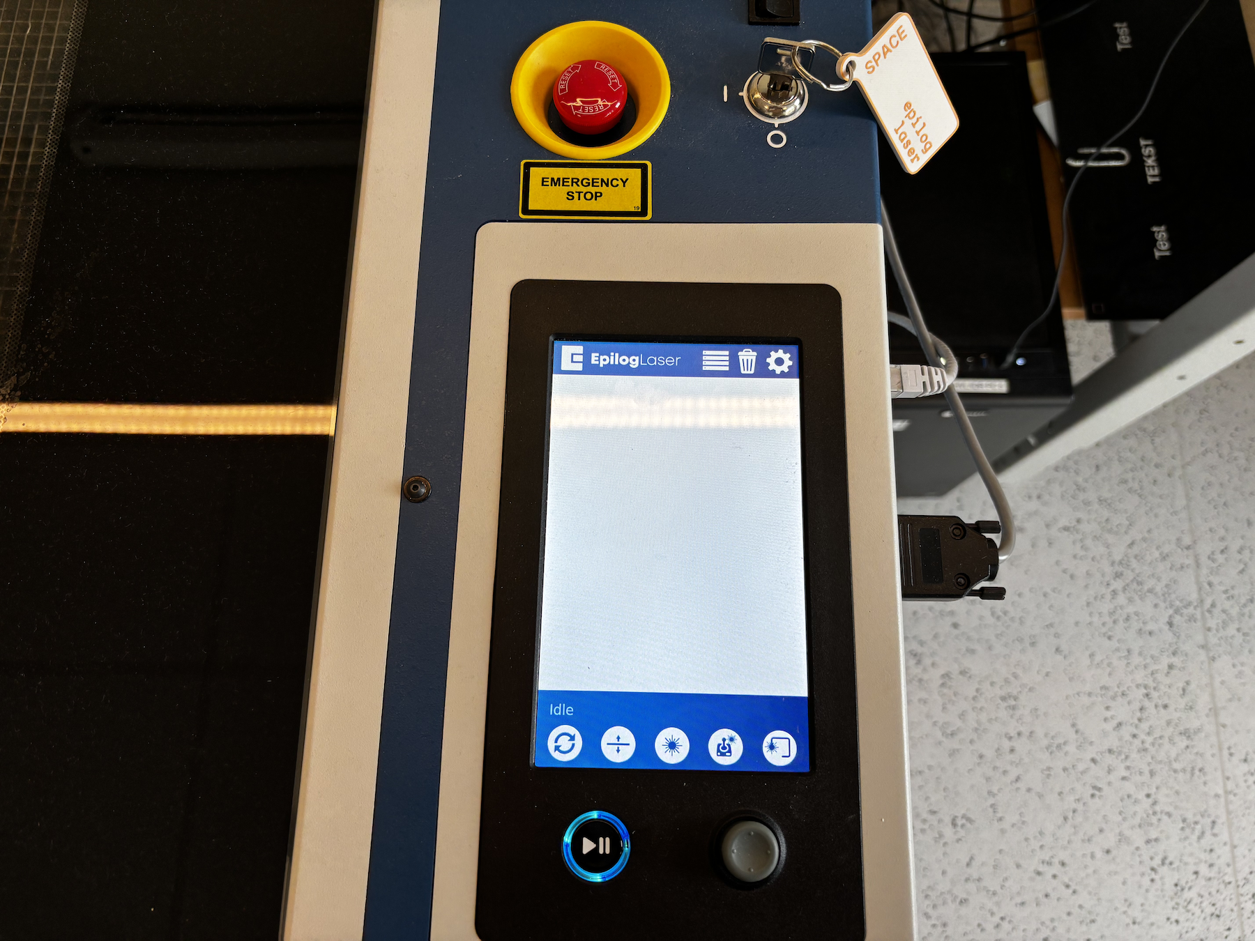 Laser ready for use